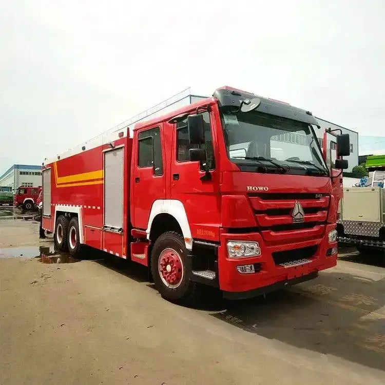 Red Fire Truck Multifunction Water Wheels for fun foam and water play adventures