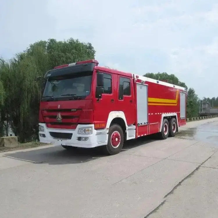 Red fire truck with multifunction water wheels for fun playtime adventures