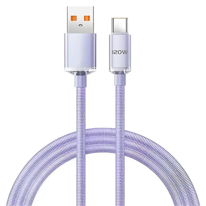 Braided USB-C charging cable for Redmi Note 120W fast charging needs