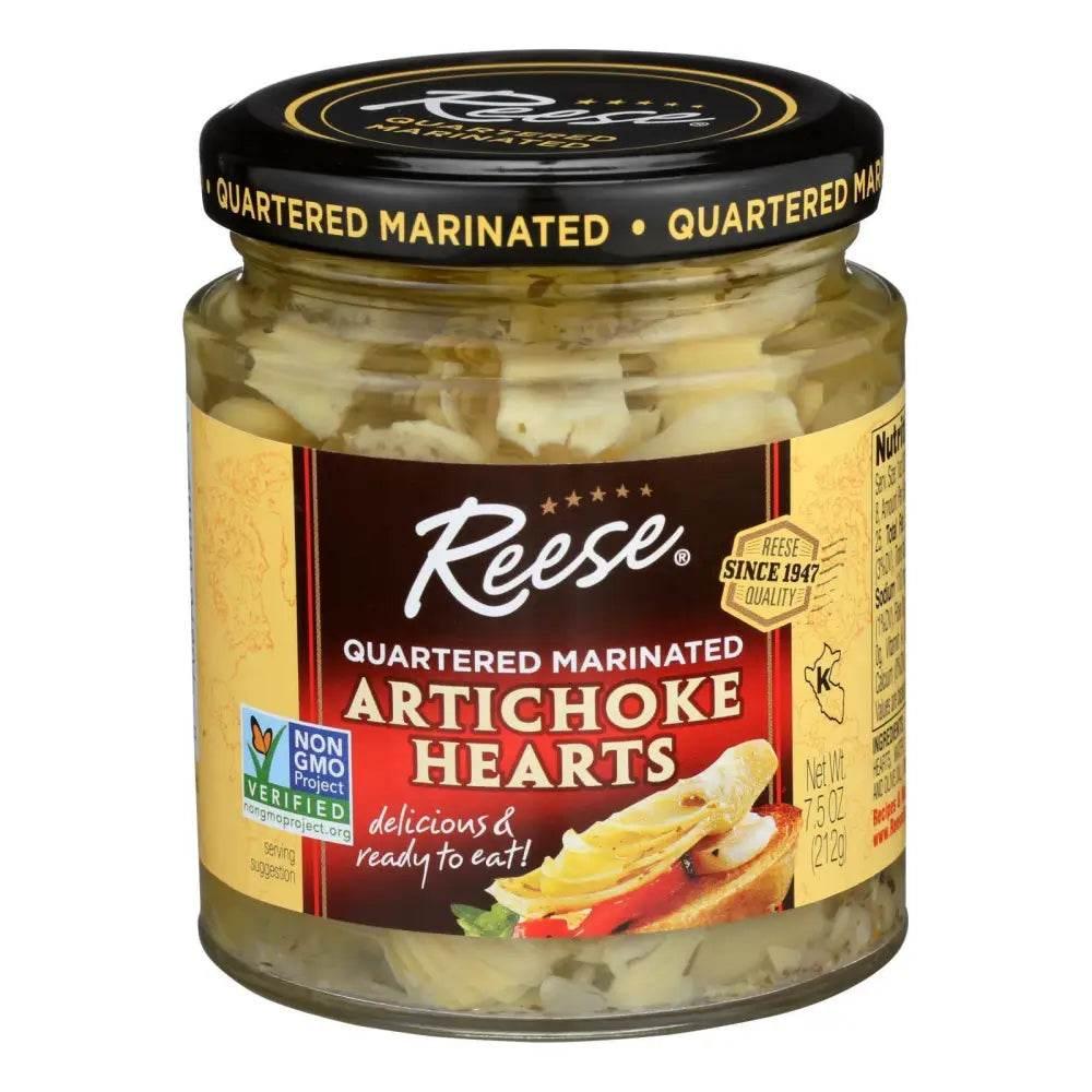 Reese Marinated Artichoke Hearts - Flavorful Healthy Snack - Estalios