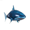 Blue shark-shaped balloon.