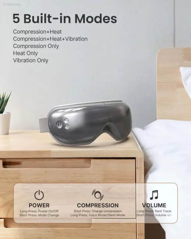 Eye massager with multiple modes.