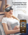 Eye massager with Bluetooth connectivity.