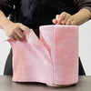 Pink reusable paper towels.