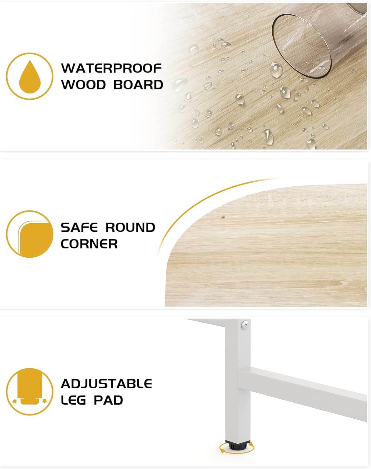 Reversible L Shaped Desk with Large Surface and Storage - Estalios