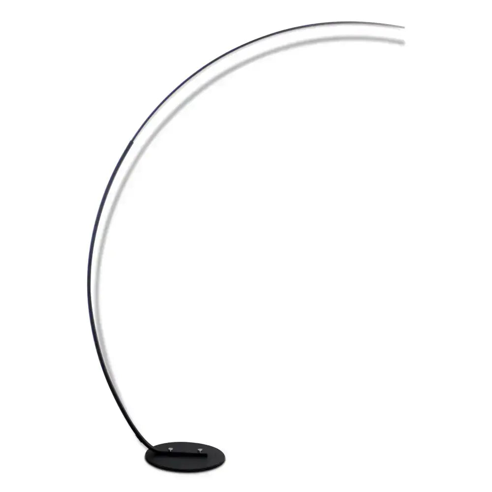 Curved LED floor lamp showcasing the RGBW Modern Curve design for stylish lighting