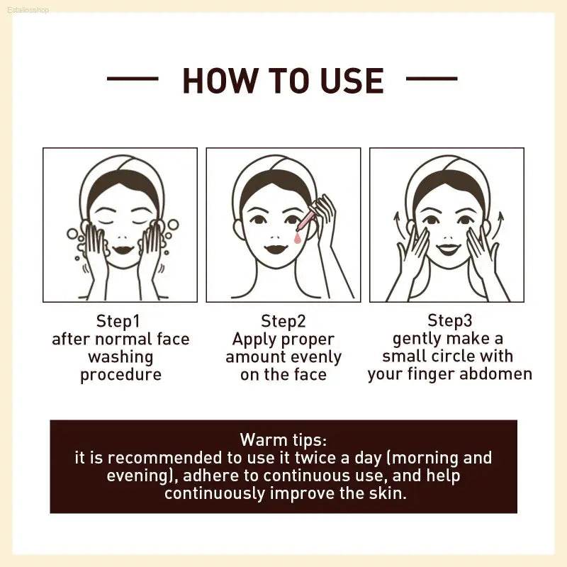 Rice Anti Wrinkle Essence, Repairs, Moisturizes, Firms - Estalios