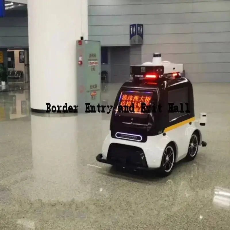 Intelligent security robot from Robot Patrols Lock Down Security for outdoor patrols