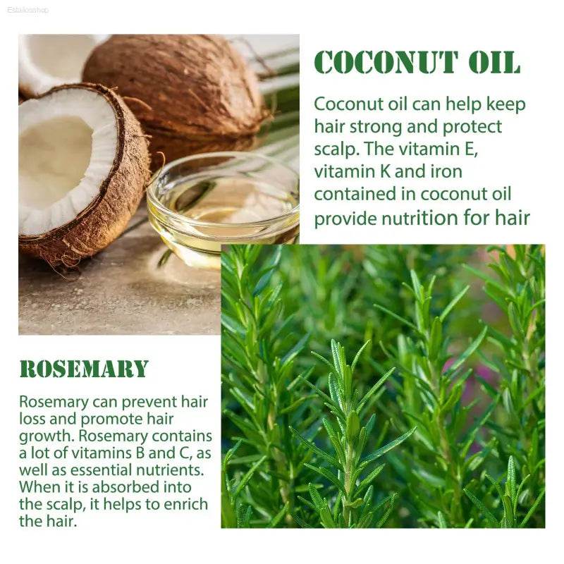 Rosemary Hair Dense Essential Oil for Stronger Hair Growth - Estalios