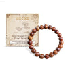 Rosewood Bracelet Unisex Everyday Decor With Beaded Style - Estalios