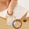 Rosewood Bracelet Unisex Everyday Decor With Beaded Style - Estalios