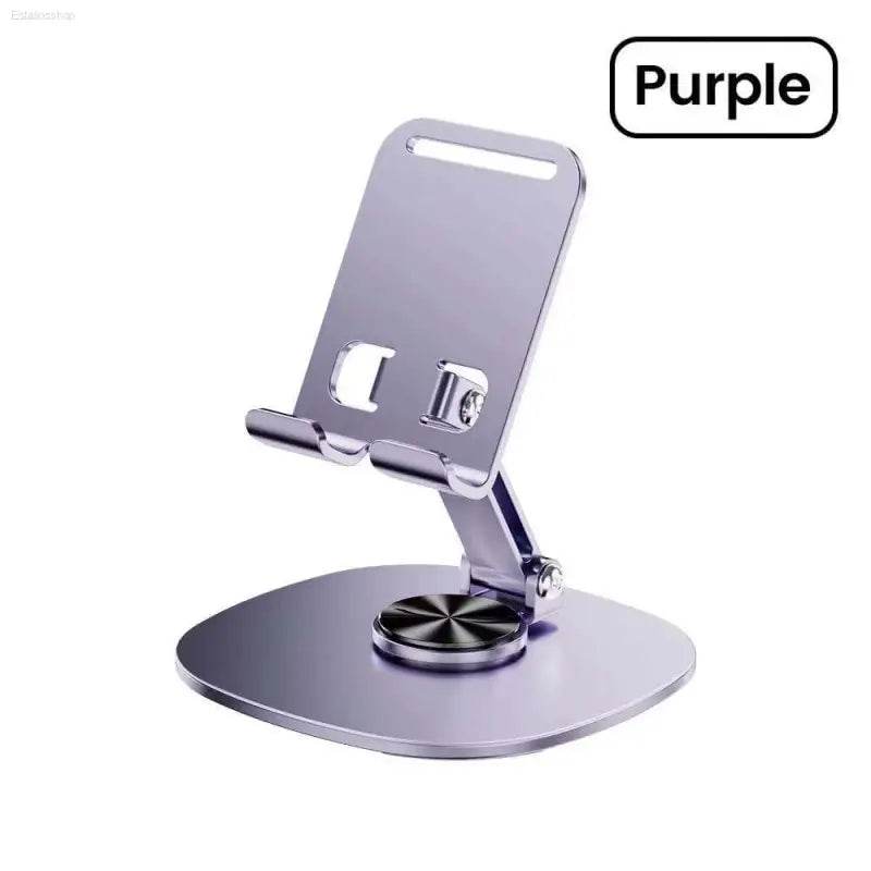 Purple adjustable phone stand.