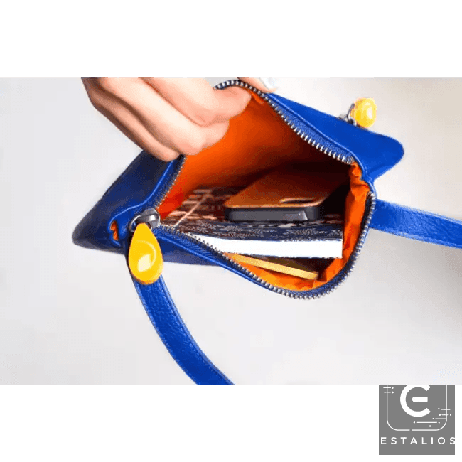 Colorful Chic Blue & Red Crossbody Dream for Stylish Adventures - Estalios