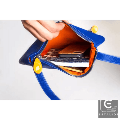 Colorful Chic Blue & Red Crossbody Dream for Stylish Adventures - Estalios