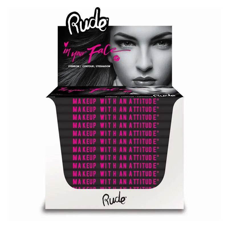 RUDE In Your Face 3-in-1 Palette Paper Display Set, 12 Pieces - Estalios
