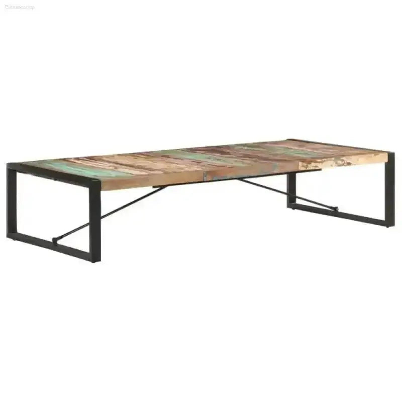 Rustic Reclaimed Wood Coffee Table with Unique Character for Cozy Living Spaces