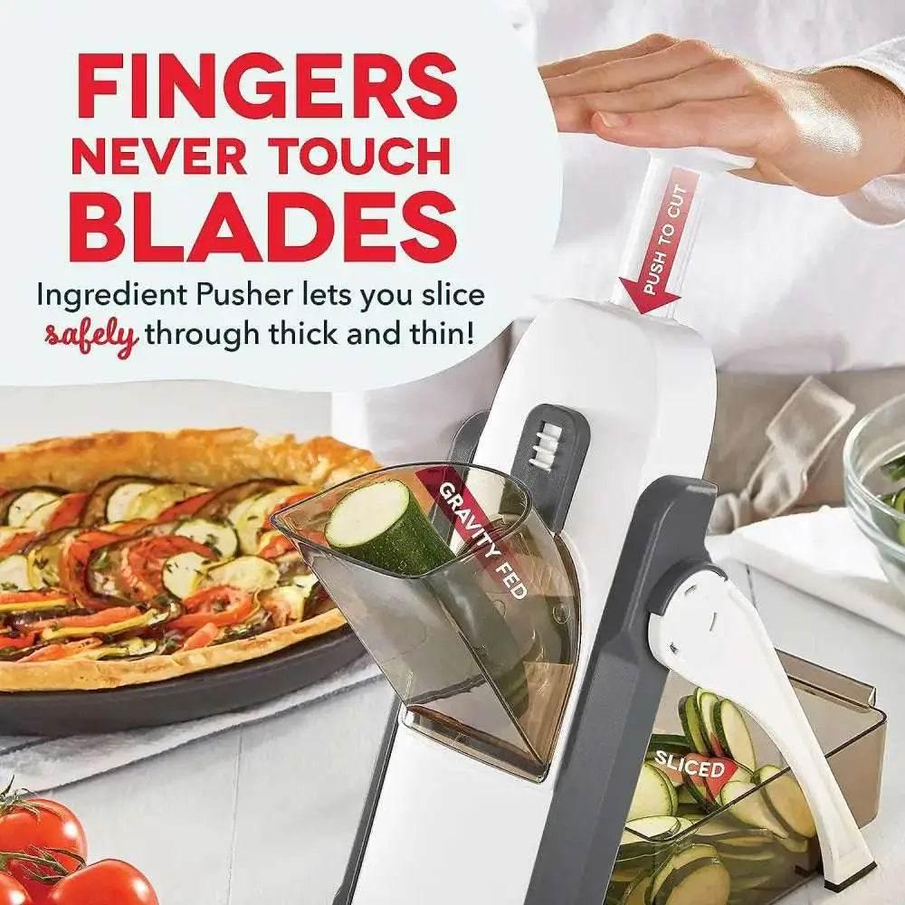 Safe Slice Mandoline for Vegetables with 30 Presets - Estalios