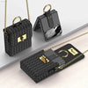 Sanimore Elegant PU Leather Case for Samsung Galaxy Z Flip 4 with Long Lanyard - Stylish Crossbody Wallet for Women - Compatible with Z Flip 4 & Z Flip 3 - Black - Estalios