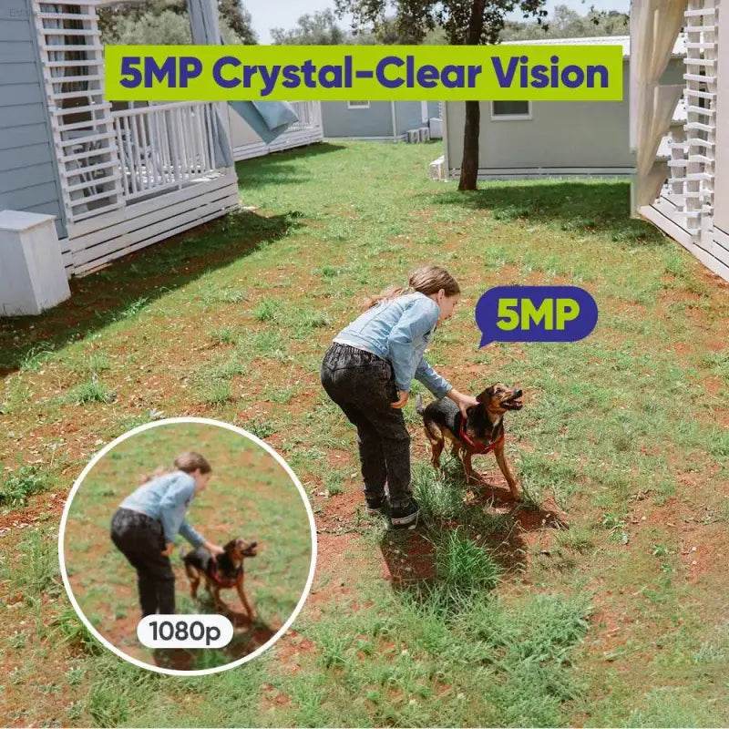 SANNCE 5MP Wifi Surveillance Camera System Smart IR Night Vision Two Way Voice Motion Detection Wifi Security Protectio Camera - Estalios