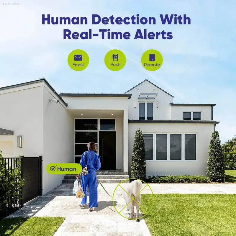 SANNCE 5MP Wifi Surveillance Camera System Smart IR Night Vision Two Way Voice Motion Detection Wifi Security Protectio Camera - Estalios