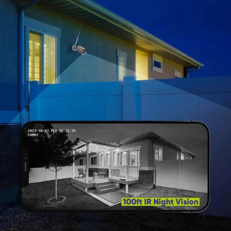 SANNCE 5MP Wifi Surveillance Camera System Smart IR Night Vision Two Way Voice Motion Detection Wifi Security Protectio Camera - Estalios