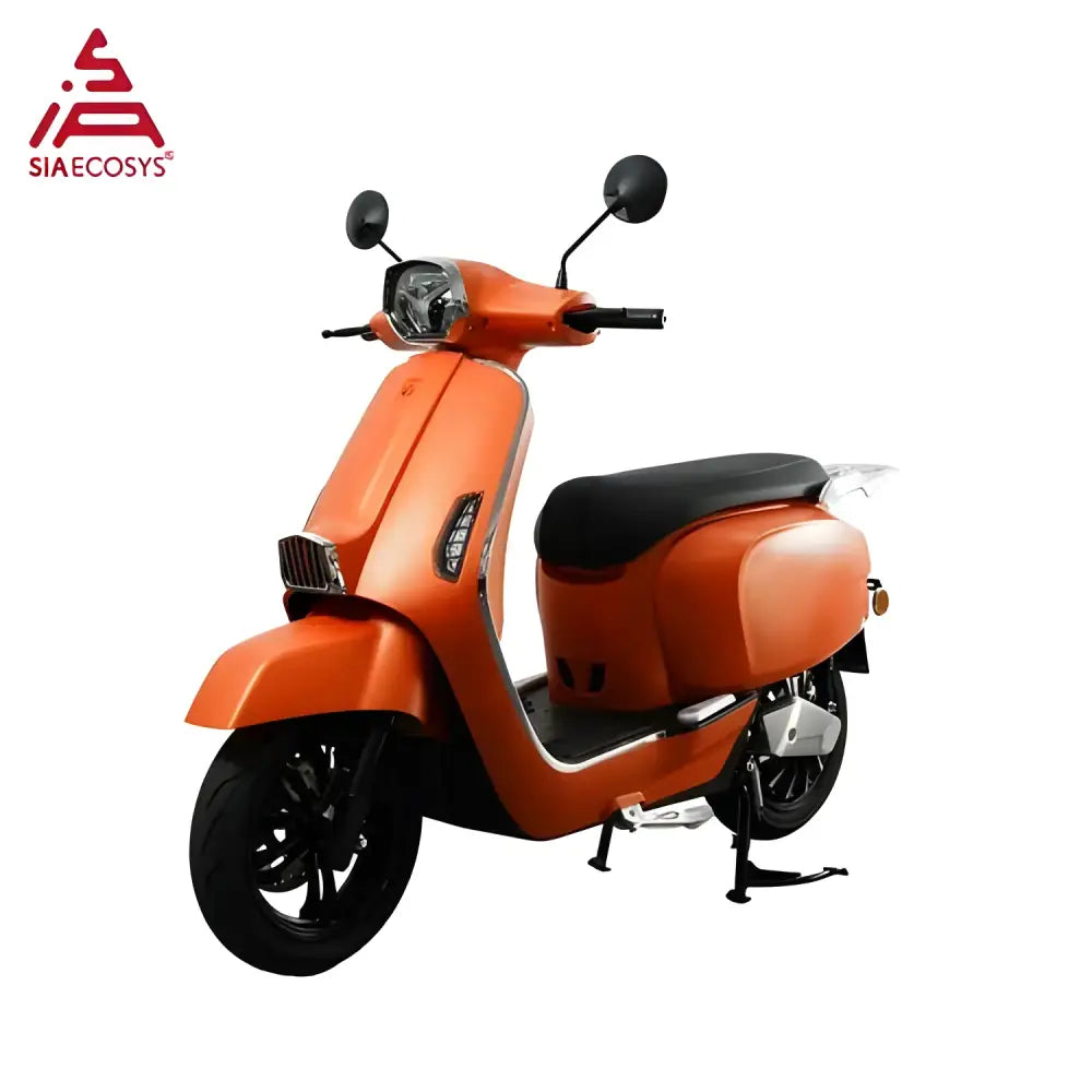 Orange electric Scooter YT 3000W rated 80KPH max for a thrilling ride