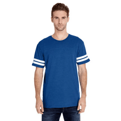 Score Big with the Blue Football Tee - Estalios