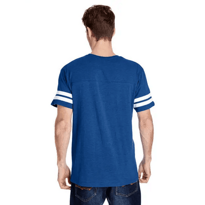 Score Big with the Blue Football Tee - Estalios