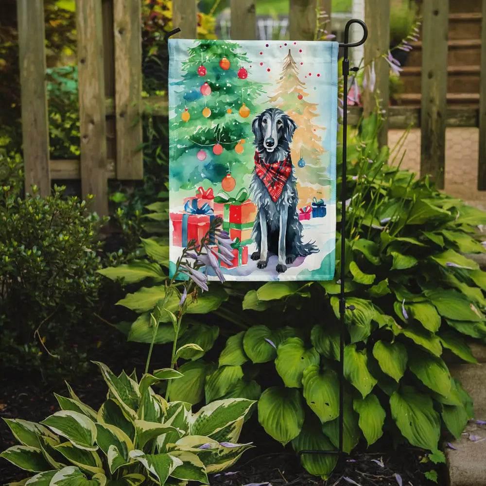 Deck the Yards! Watercolor Christmas Dog Garden Flag! Okay, Here's that Product Description you Wanted: Get Ready to Spread Some Holiday Cheer - Estalios
