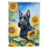 Scottish Terrier Sunflowers Garden Flag: Unleash the Scottie Sunshine! Here is the Product Description you Requested: Brighten your Outdoor Space with this Charming - Estalios