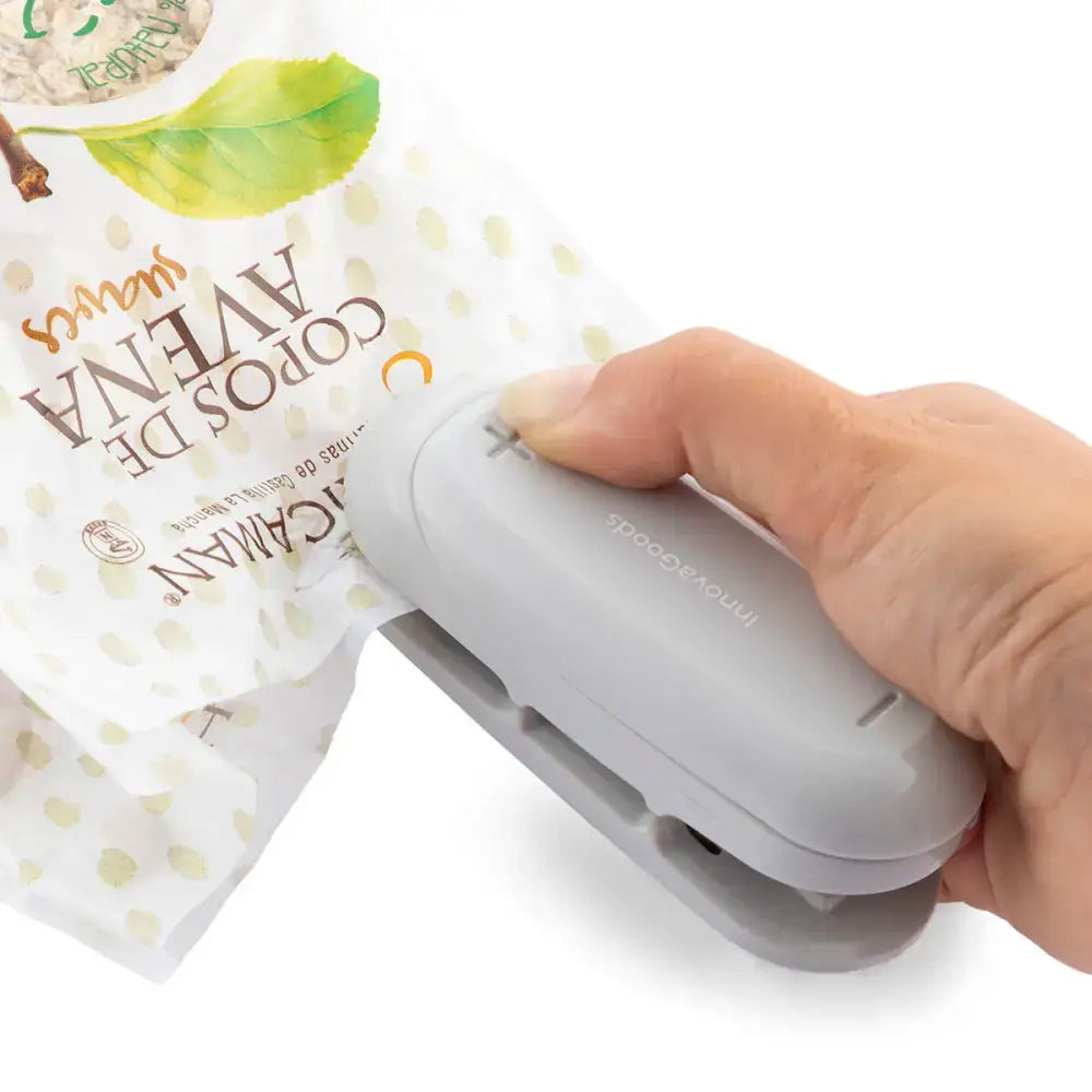 Handheld Seal It With Innovagoods Baseyl Bag Sealer for easy food storage and freshness