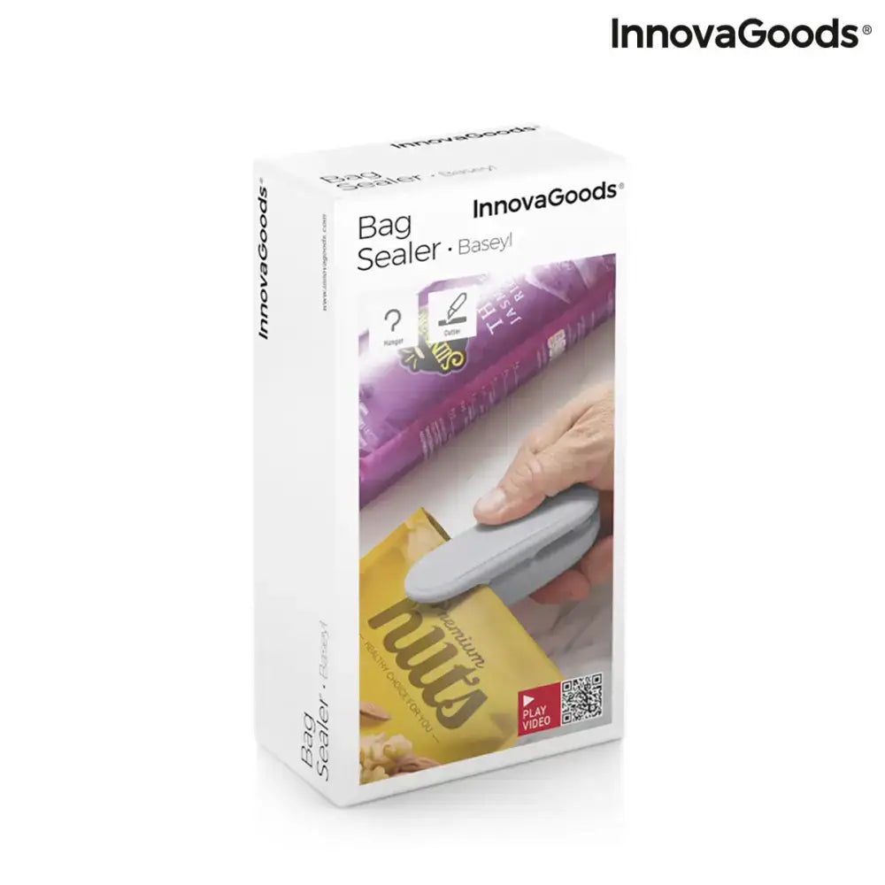 Innovagoods Bag Sealer for easy packaging with the Baseyl design and convenient hanger