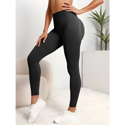 Black leggings and white sneakers showcasing Seamless Hip Lifting Leggings for Women