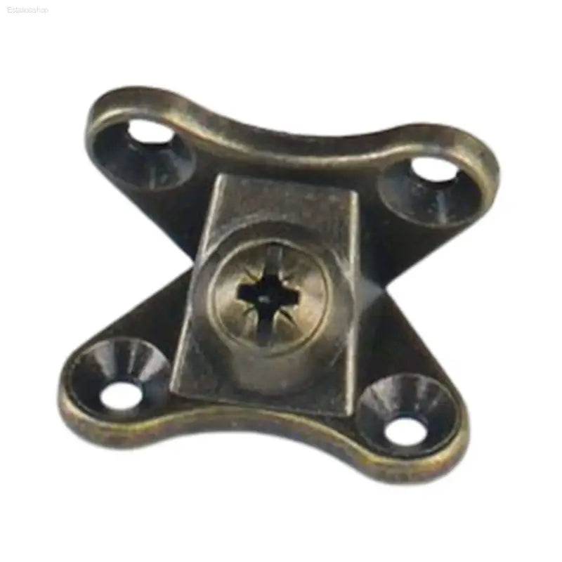Antique-style metal bracket with screw.
