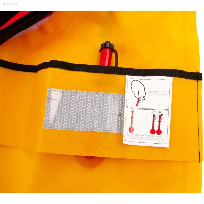 Self-Inflating Professional Fishing Vest - 150N & 100N Life Jacket for Water Sports, Rafting, & Boating - Estalios