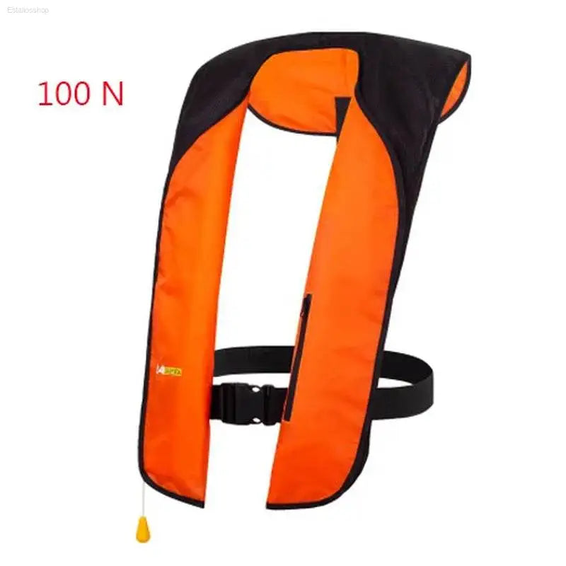 Self-Inflating Professional Fishing Vest - 150N & 100N Life Jacket for Water Sports, Rafting, & Boating - Estalios