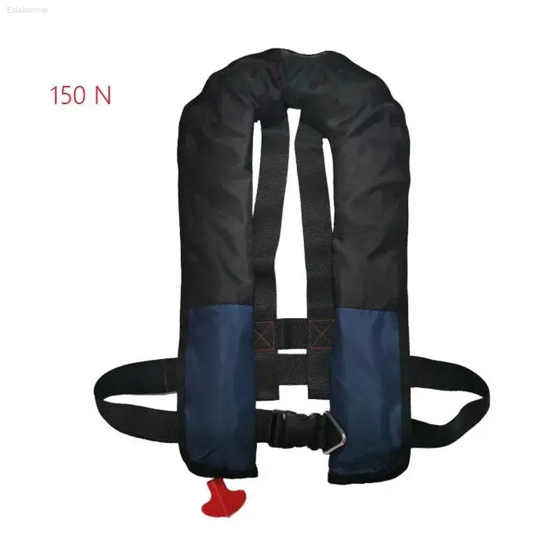 Self-Inflating Professional Fishing Vest - 150N & 100N Life Jacket for Water Sports, Rafting, & Boating - Estalios