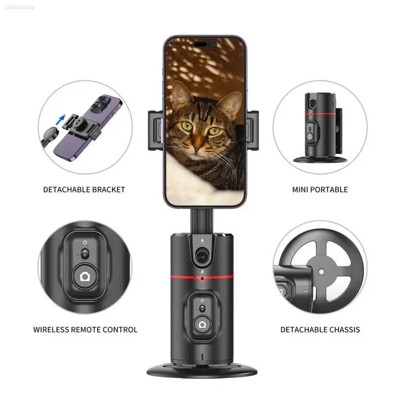 Selfieshow P02 Gimbal 360 Rotation AI Tracking Stabilizer - Estalios