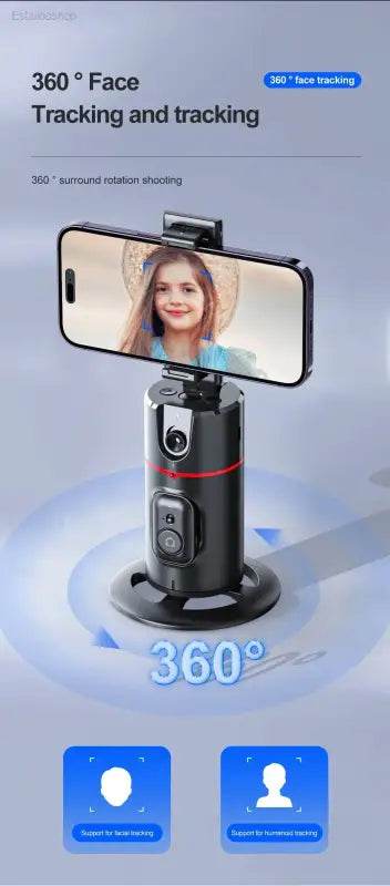 Selfieshow P02 Gimbal 360 Rotation AI Tracking Stabilizer - Estalios