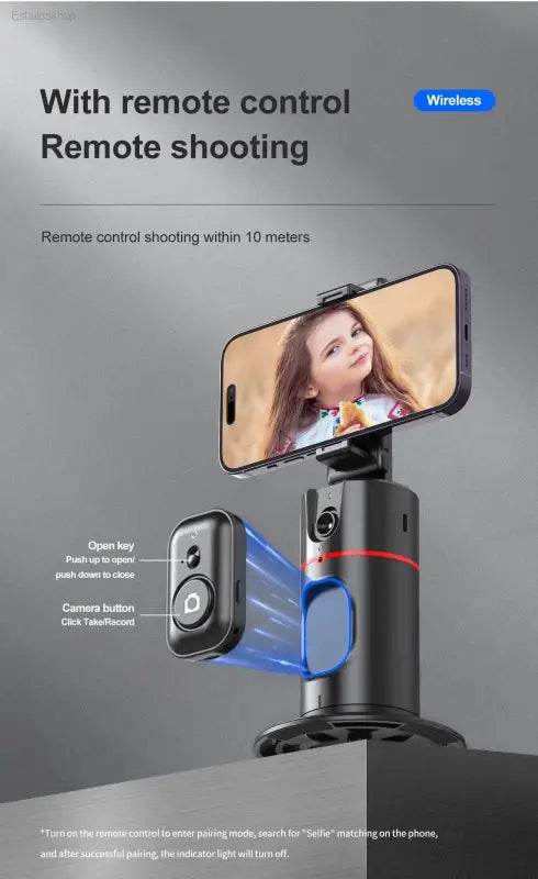 Selfieshow P02 Gimbal 360 Rotation AI Tracking Stabilizer - Estalios