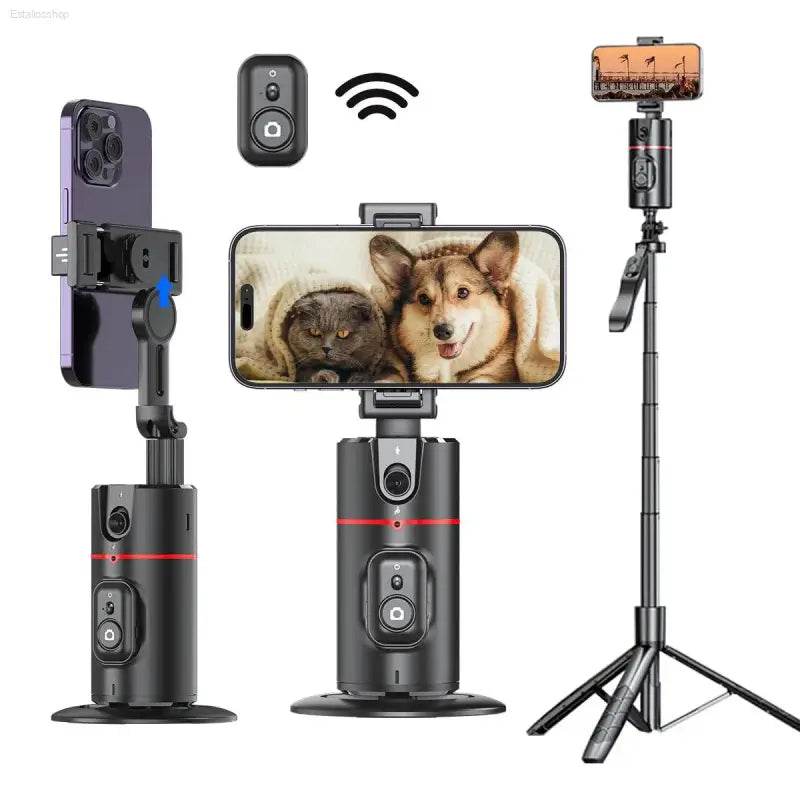 Selfieshow P02 Gimbal 360 Rotation AI Tracking Stabilizer - Estalios
