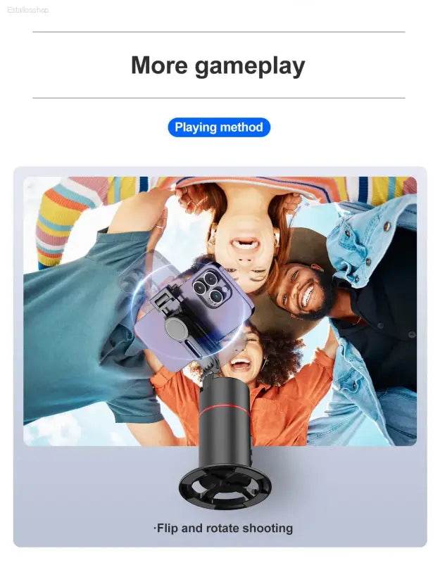 Selfieshow P02 Gimbal 360 Rotation AI Tracking Stabilizer - Estalios