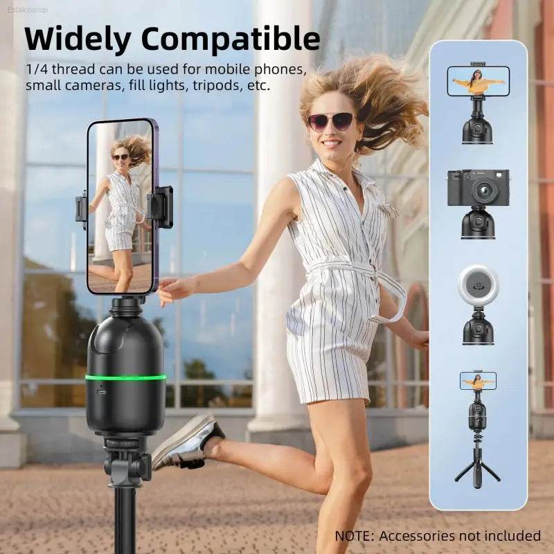 Selfieshow P03 Gimbal Stabilizer with 360 Rotation Tracking - Estalios