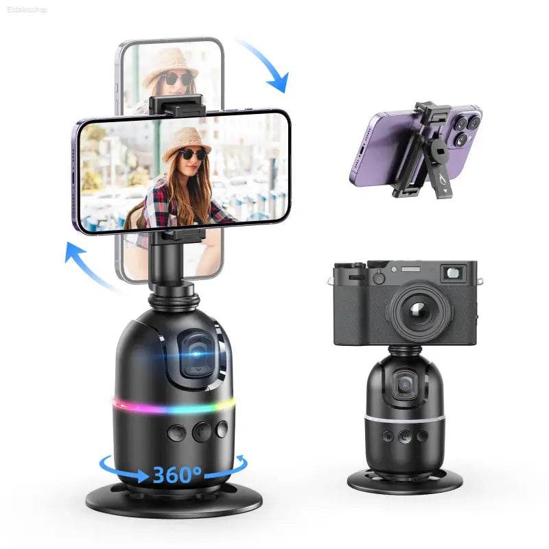 Selfieshow P03 Gimbal Stabilizer with 360 Rotation Tracking - Estalios
