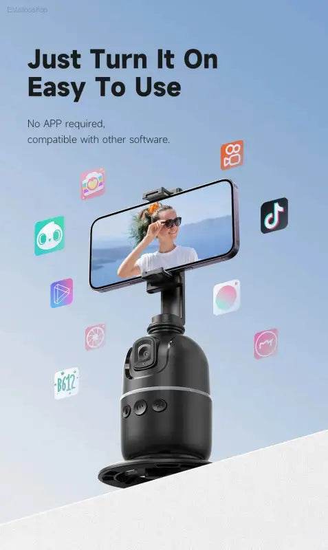 Selfieshow P03 Gimbal Stabilizer with 360 Rotation Tracking - Estalios
