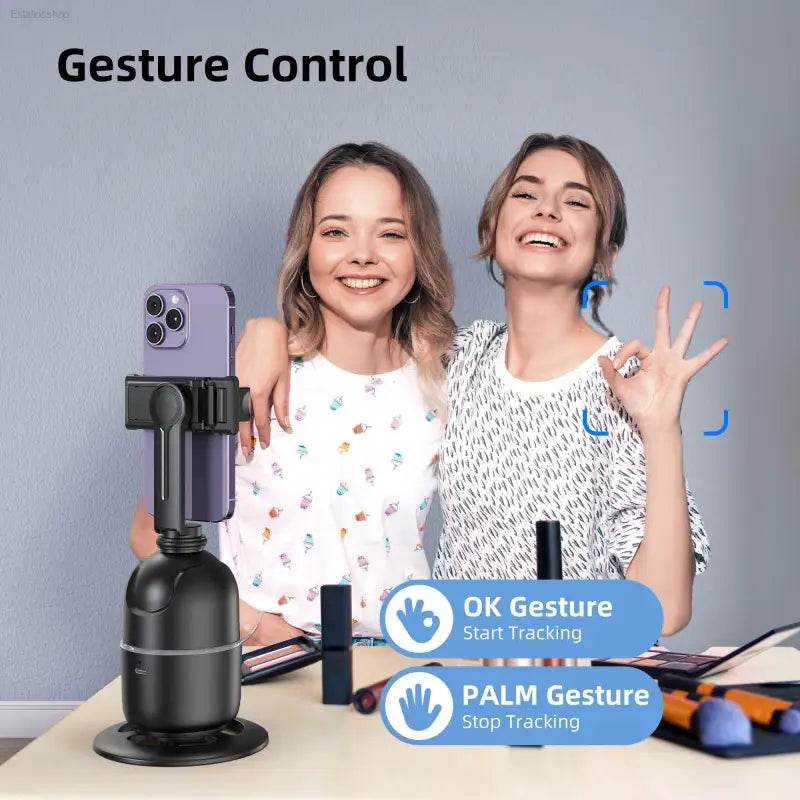 Selfieshow P03 Gimbal Stabilizer with 360 Rotation Tracking - Estalios