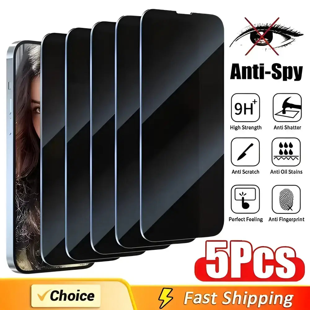 Five Shield Your Screen Ultimate Privacy Screen Protectors with anti peeping film