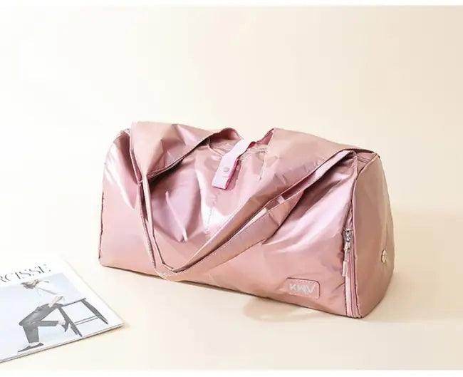 Pink Metallic Marvel: Duffel and Tote - Estalios