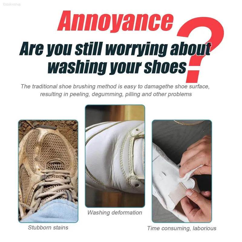 Shoe Cleaner Cream For Yellow Edge Decontamination Wash - Estalios