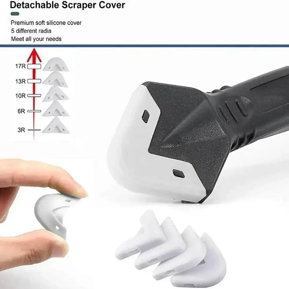 Caulk removal tool with silicone covers for the Metal Head Shovel Glue Tool